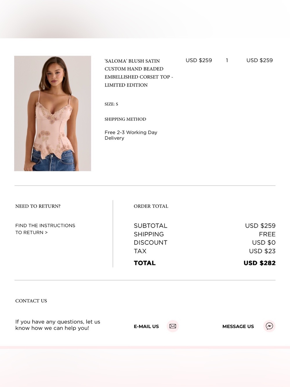 SOLD OUT House of CB Limited Edition Saloma Corset Top - Picture 3 of 3